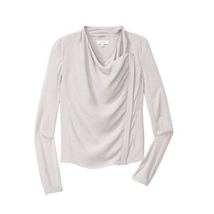 Aritzia babaton black olivier blouse waterfall draped jacket top